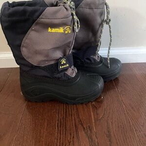 Kamik Black and Gray Winter Boots